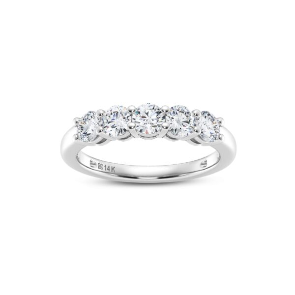14K Lab Grown Diamond Five Stone Ring