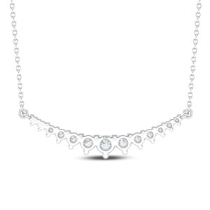 Silver Lab Grown Diamond Necklace